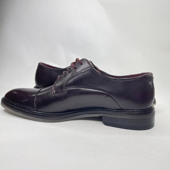 Ted Baker Aokii Toe Cap Brown Leather Derby Shoes Size 8 main image 5